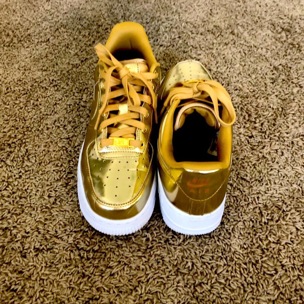 Nike Gold Women’s Air Force 1s